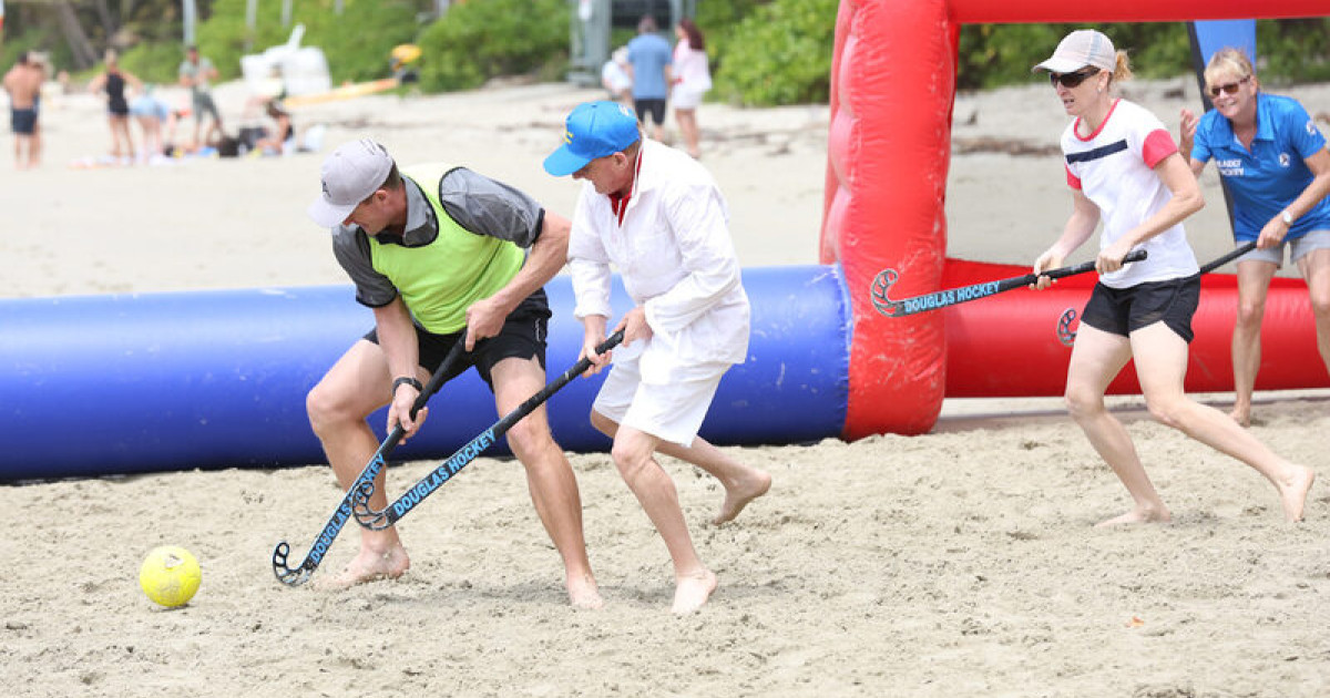 Beach meets hockey sticks The Express Newspaper Mareeba, Atherton